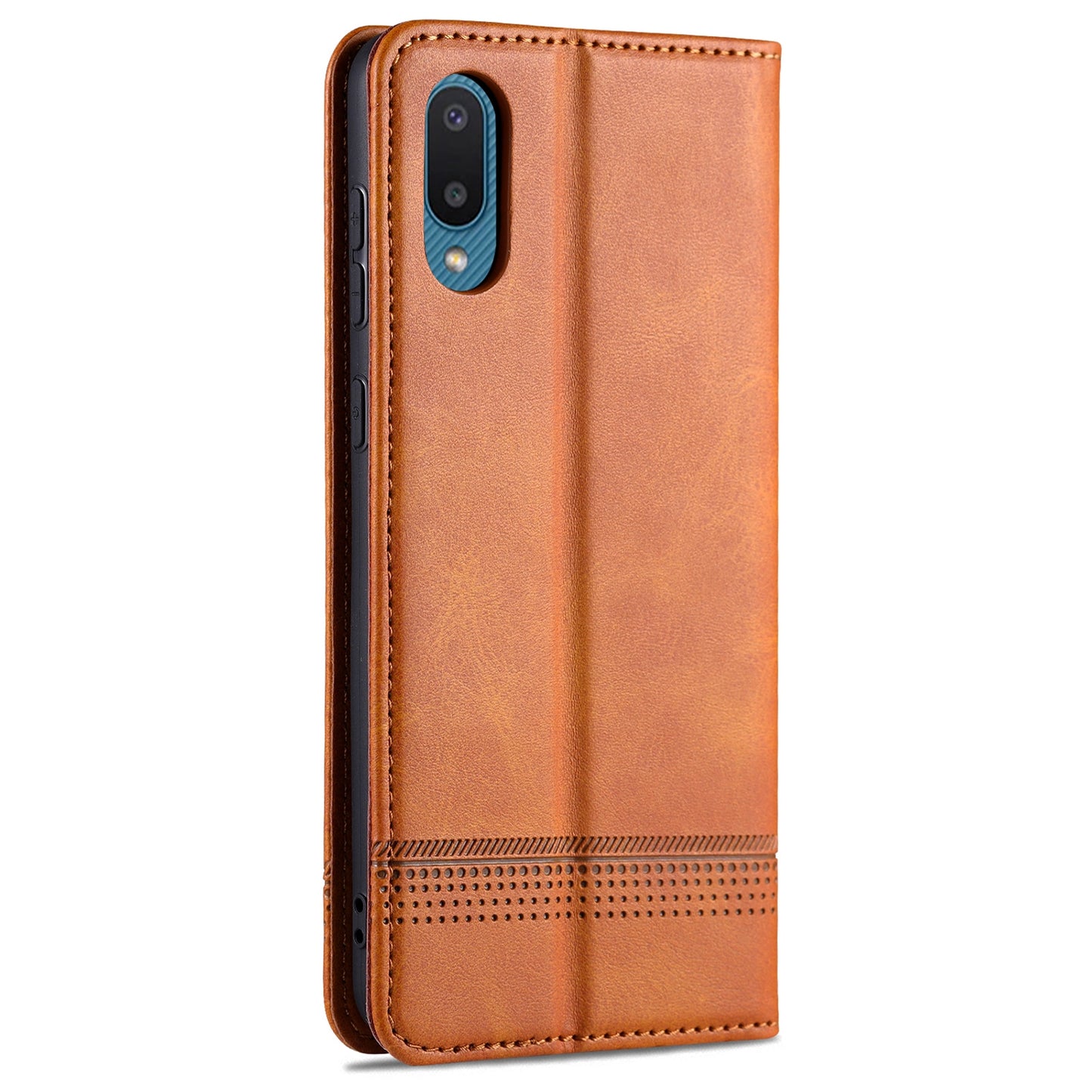 Samsung Galaxy A02 Leather Wallet Case with Card Holder & Magnetic Closure