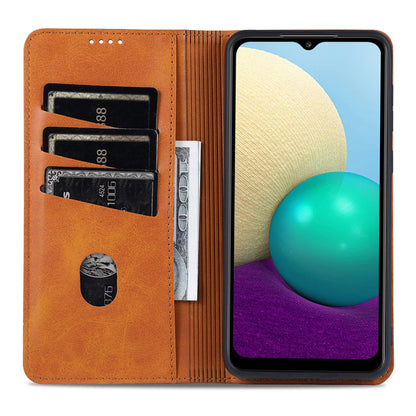 Samsung Galaxy A02 Leather Wallet Case with Card Holder & Magnetic Closure