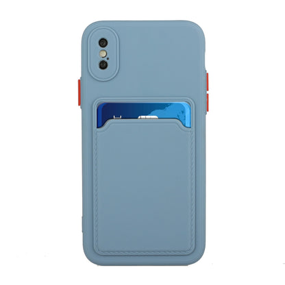 Apple iPhone X/XS Shockproof TPU Case with Card Holder - Durable & Lightweight Design