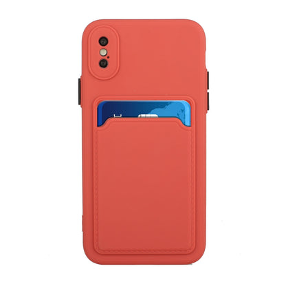 Apple iPhone X/XS Shockproof TPU Case with Card Holder - Durable & Lightweight Design