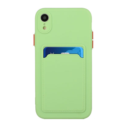 Apple iPhone XR Shockproof TPU Case with Card Holder - Durable & Lightweight Design