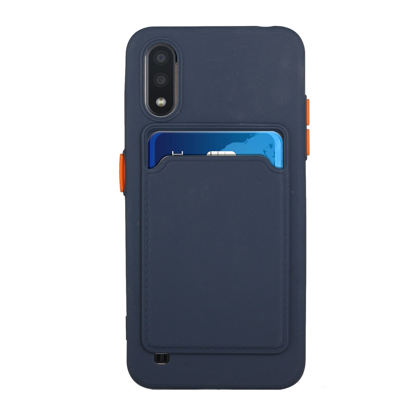 Samsung Galaxy A01 Shockproof TPU Case with Card Holder - Durable & Lightweight Design