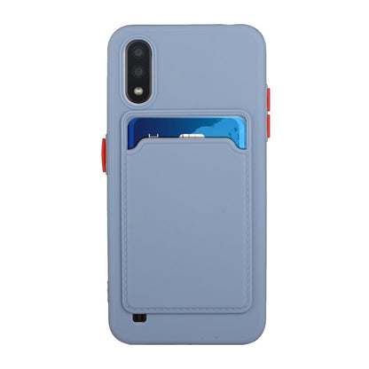 Samsung Galaxy A01 Shockproof TPU Case with Card Holder - Durable & Lightweight Design