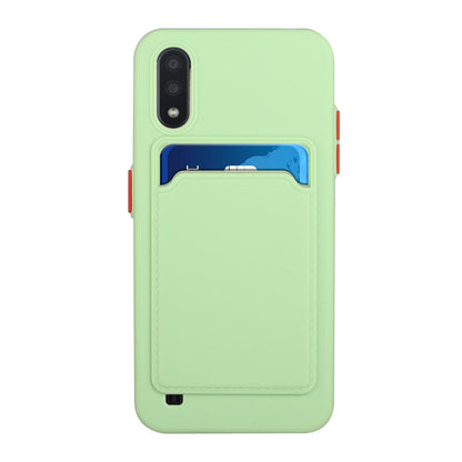 Samsung Galaxy A01 Shockproof TPU Case with Card Holder - Durable & Lightweight Design