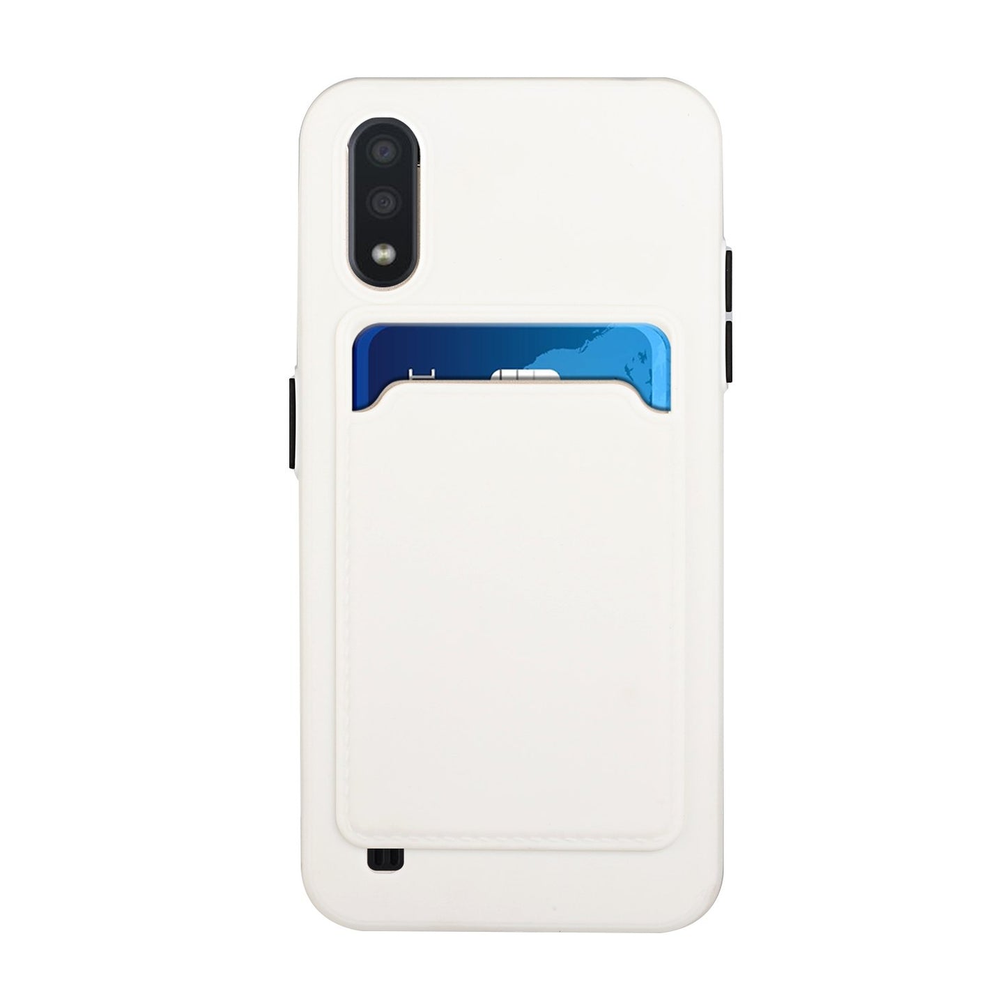 Samsung Galaxy A01 Shockproof TPU Case with Card Holder - Durable & Lightweight Design