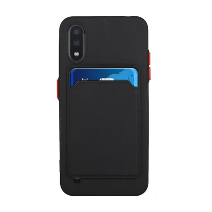 Samsung Galaxy A01 Shockproof TPU Case with Card Holder - Durable & Lightweight Design