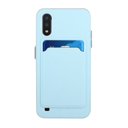 Samsung Galaxy A01 Shockproof TPU Case with Card Holder - Durable & Lightweight Design