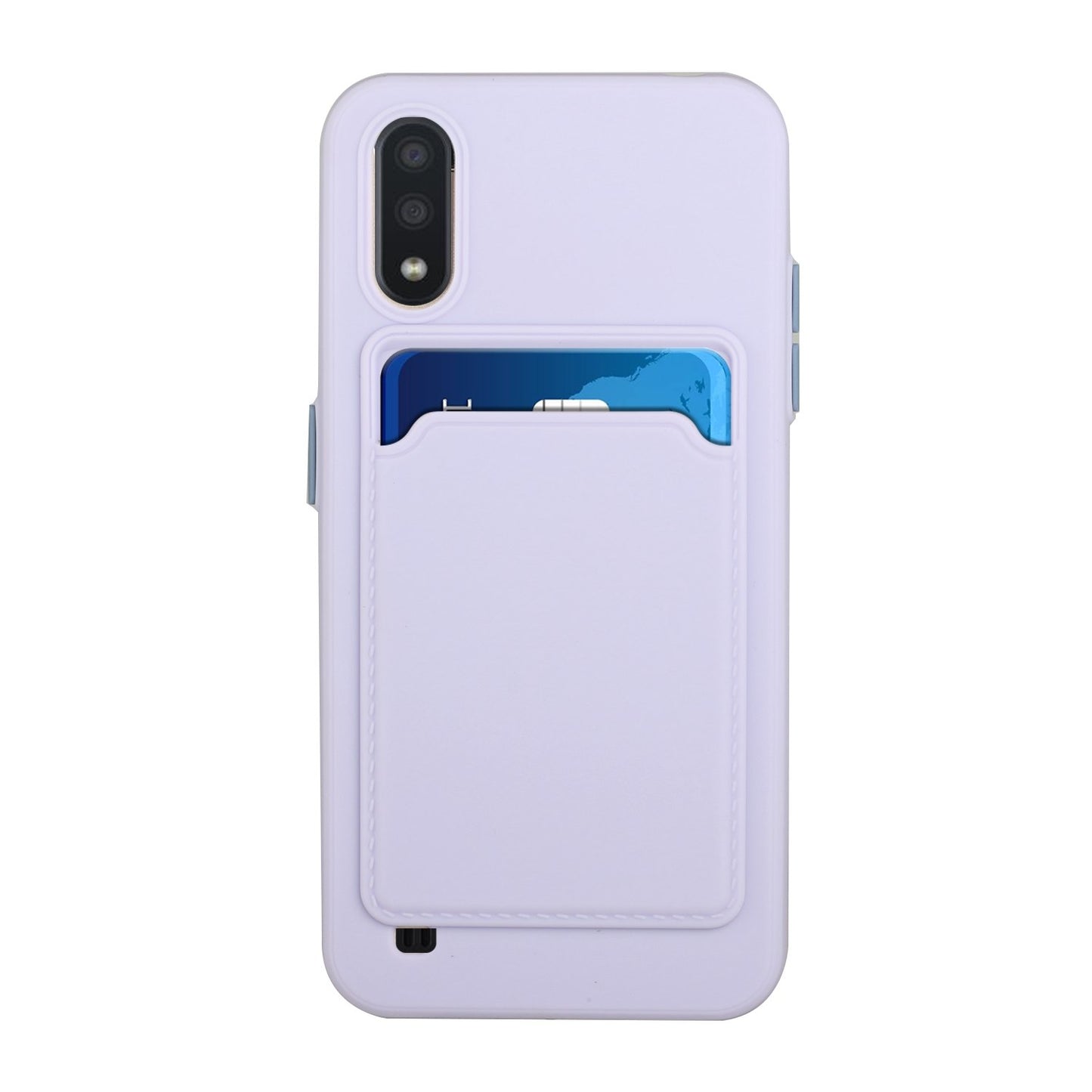 Samsung Galaxy A01 Shockproof TPU Case with Card Holder - Durable & Lightweight Design