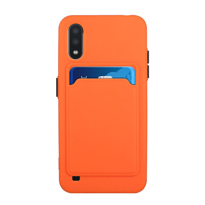 Samsung Galaxy A01 Shockproof TPU Case with Card Holder - Durable & Lightweight Design