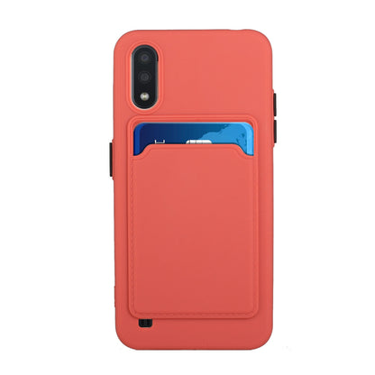 Samsung Galaxy A01 Shockproof TPU Case with Card Holder - Durable & Lightweight Design