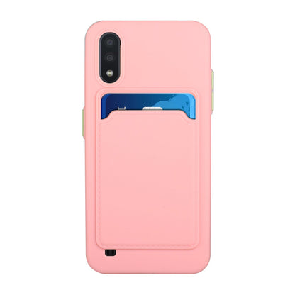 Samsung Galaxy A01 Shockproof TPU Case with Card Holder - Durable & Lightweight Design