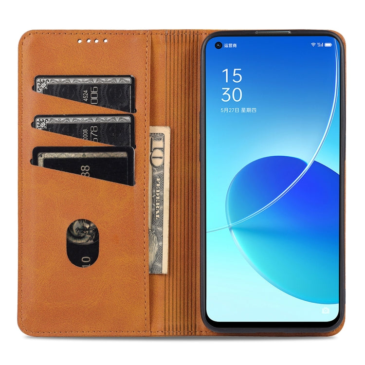 OPPO Reno6/Reno6 Pro Leather Wallet Case with Card Holder & Magnetic Closure