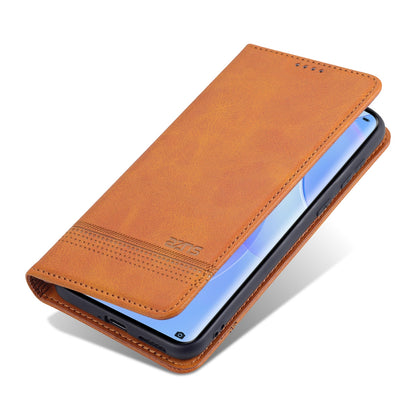 Huawei P50 Leather Wallet Case with Card Holder & Magnetic Closure