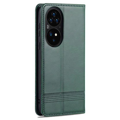 Huawei P50 Pro Leather Wallet Case with Card Holder & Magnetic Closure