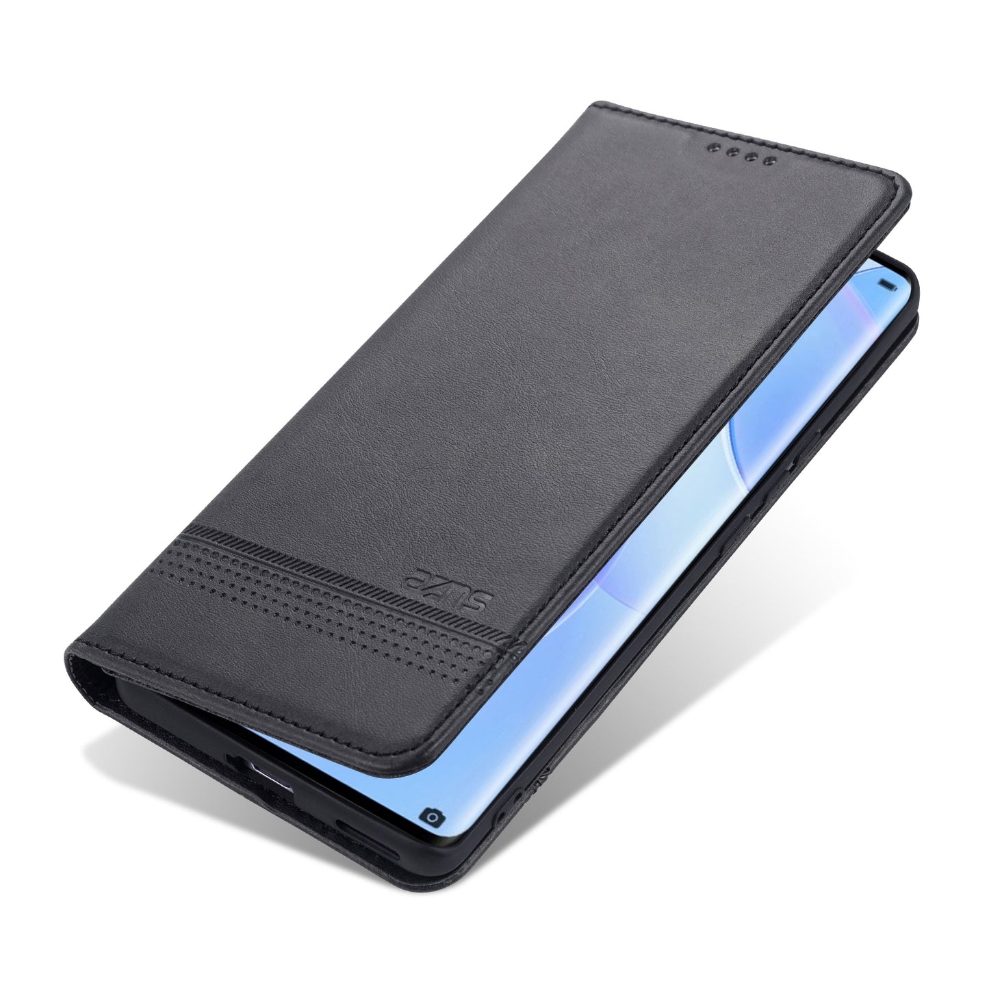 Honor 50 Leather Wallet Case with Card Holder & Magnetic Closure