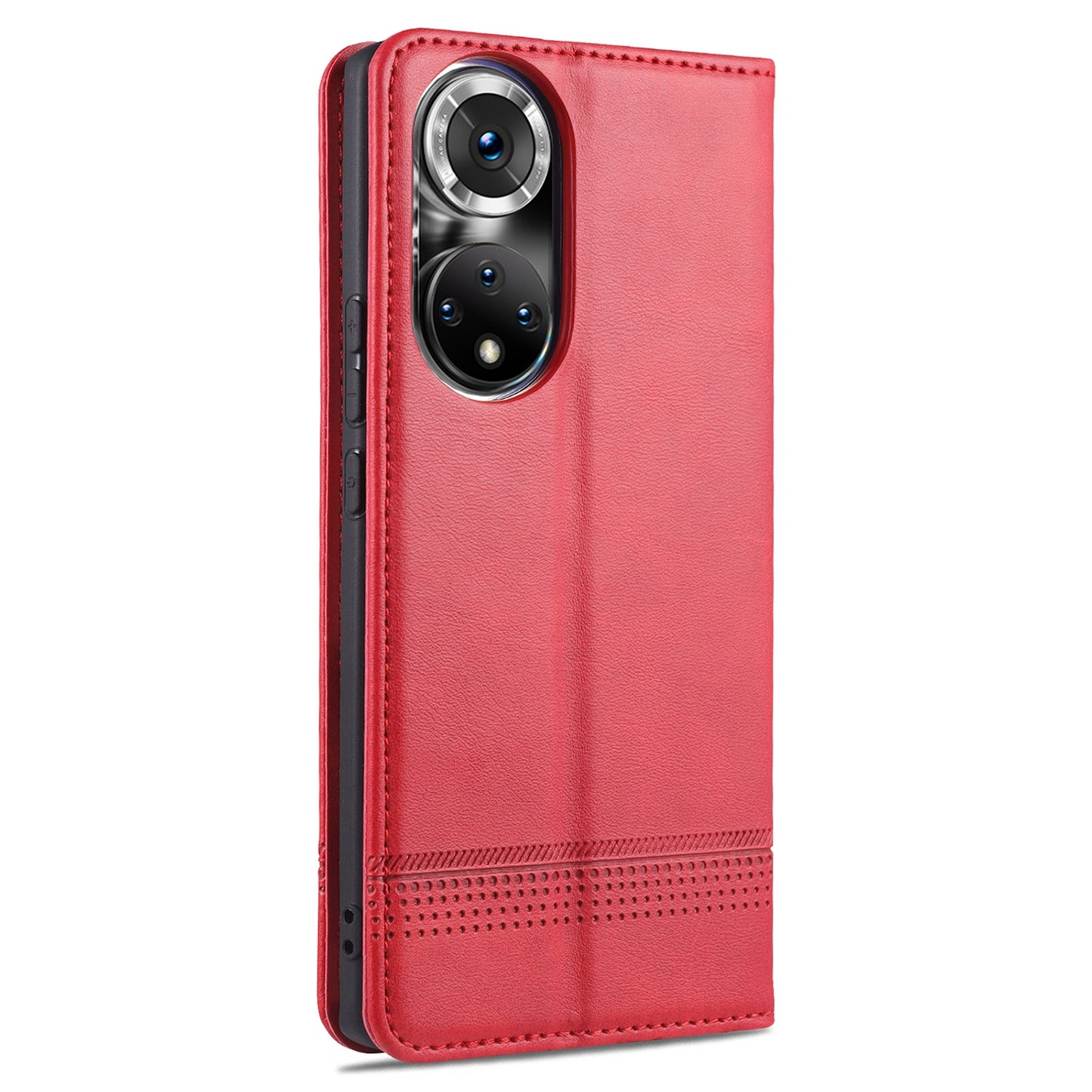 Honor 50 Pro Leather Wallet Case with Card Holder & Magnetic Closure