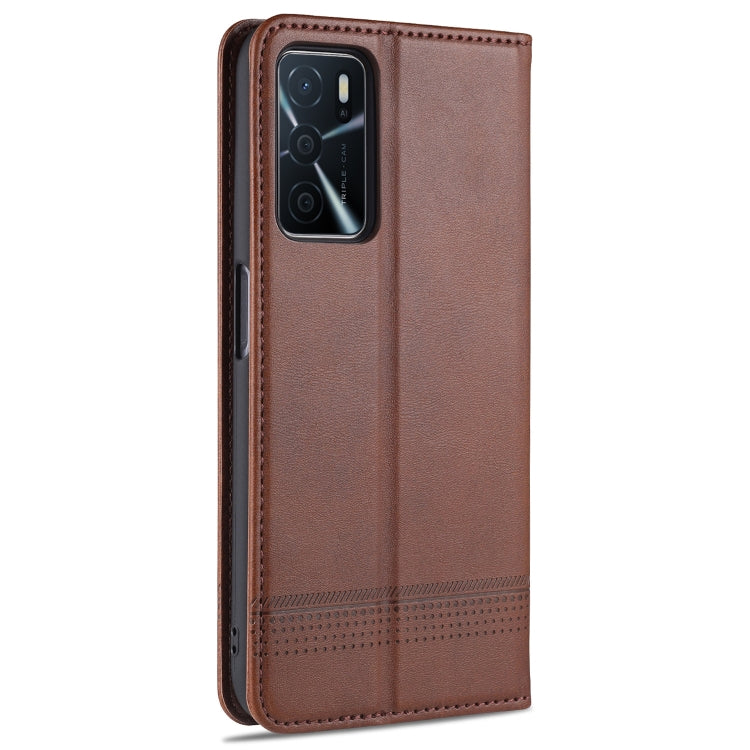 OPPO A16 Leather Wallet Case with Card Holder & Magnetic Closure