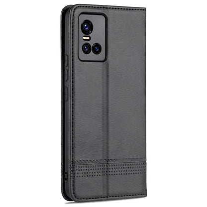 Vivo S10 Leather Wallet Case with Card Holder & Magnetic Closure