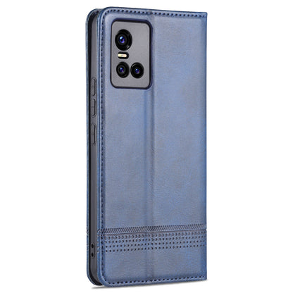 Vivo S10 Leather Wallet Case with Card Holder & Magnetic Closure