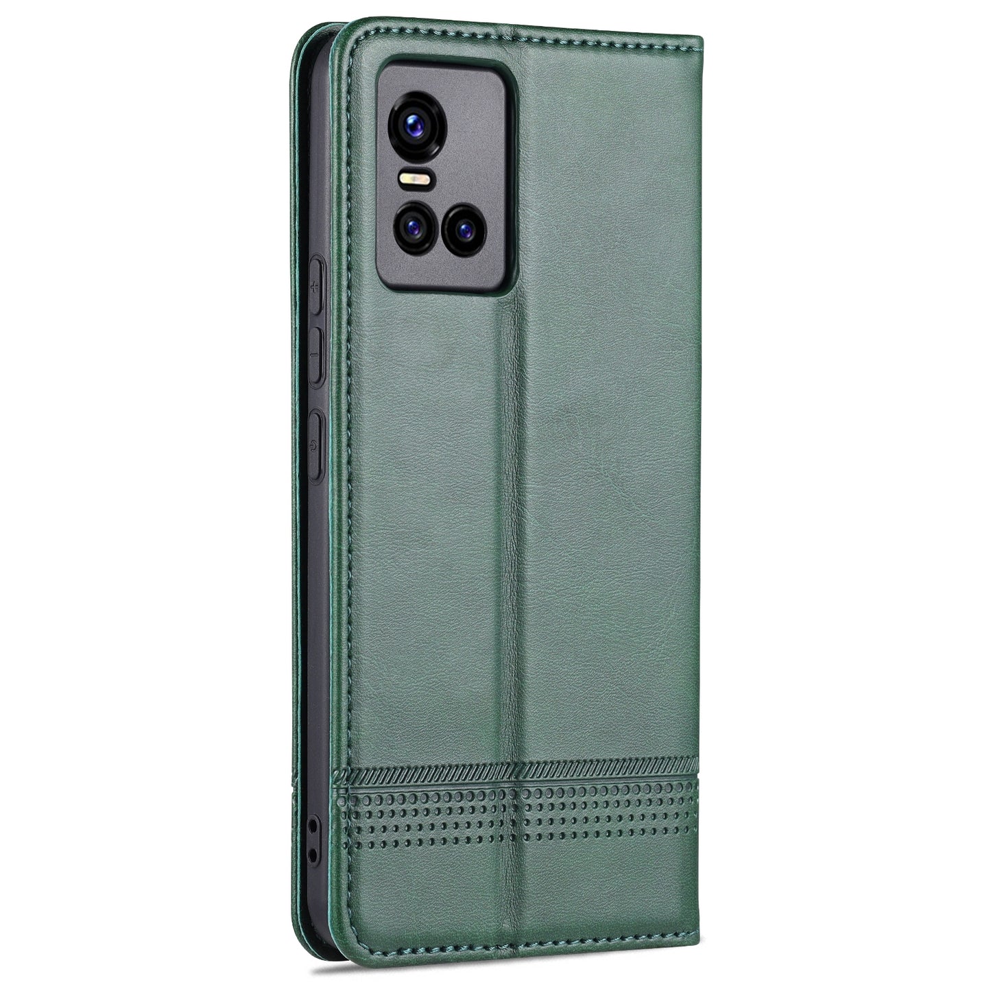 Vivo S10 Leather Wallet Case with Card Holder & Magnetic Closure