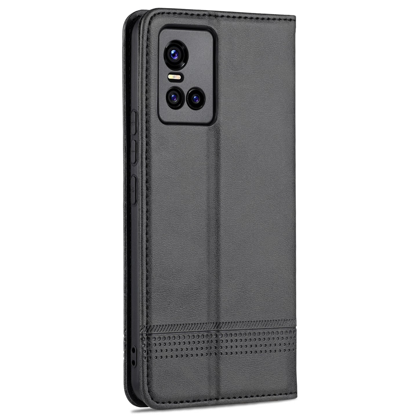 Vivo S10 Pro Leather Wallet Case with Card Holder & Magnetic Closure