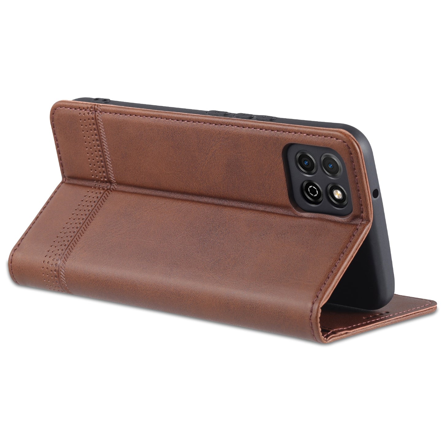 Honor Play 20 Leather Wallet Case with Card Holder & Magnetic Closure