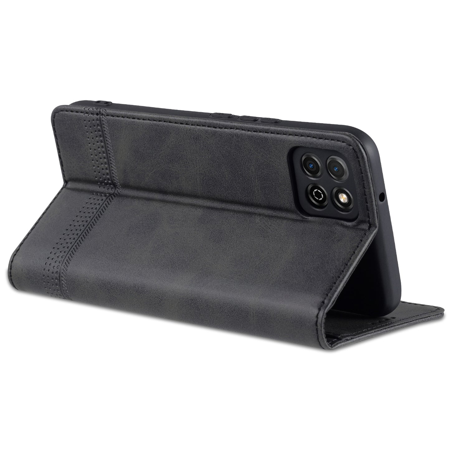 Honor Play 20 Leather Wallet Case with Card Holder & Magnetic Closure