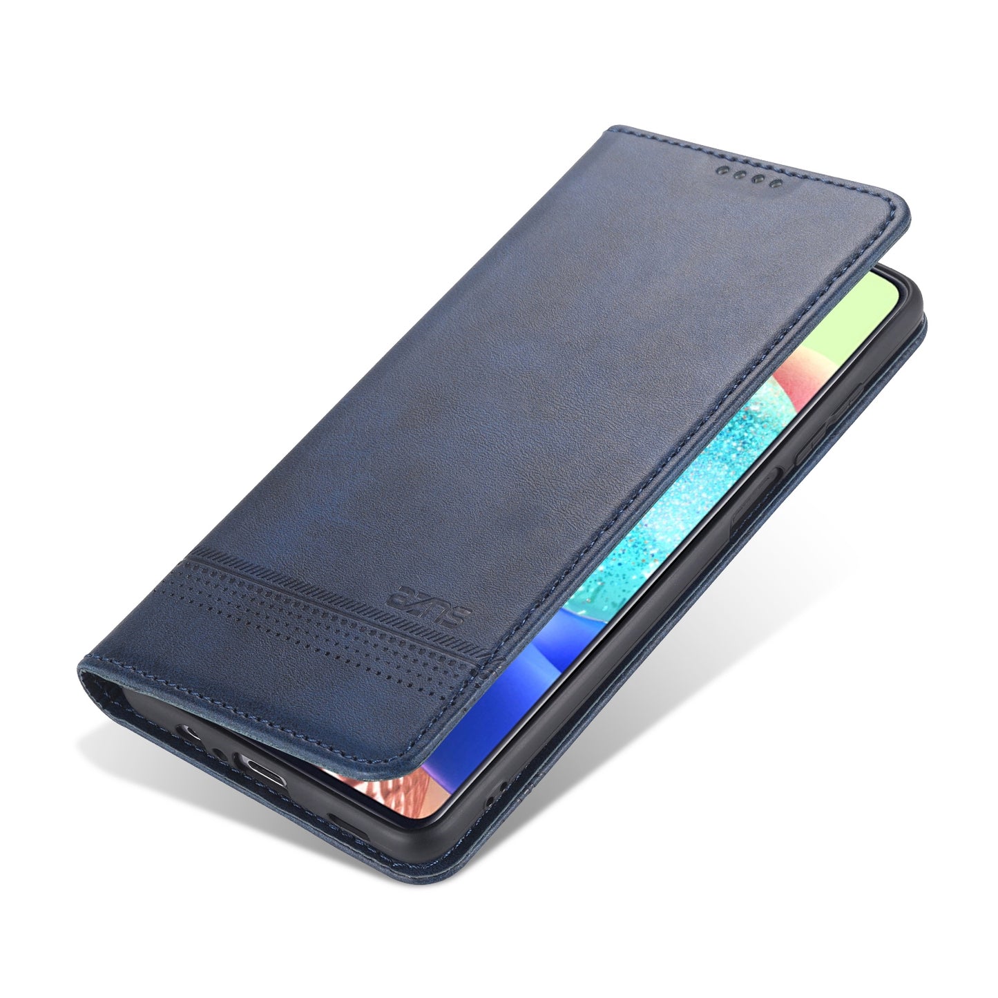 Samsung Galaxy M32 Leather Wallet Case with Card Holder & Magnetic Closure