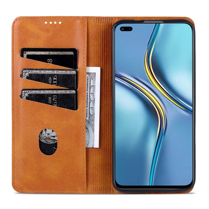 Honor X20 Leather Wallet Case with Card Holder & Magnetic Closure