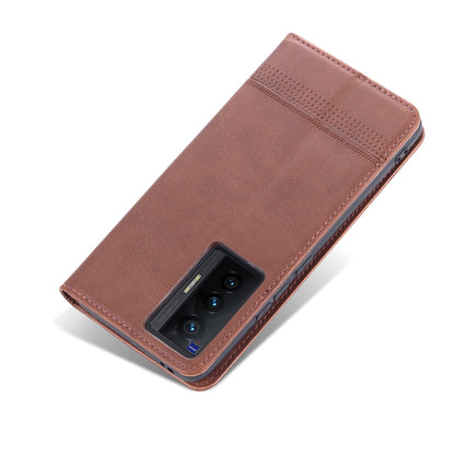 Vivo X70 Leather Wallet Case with Card Holder & Magnetic Closure