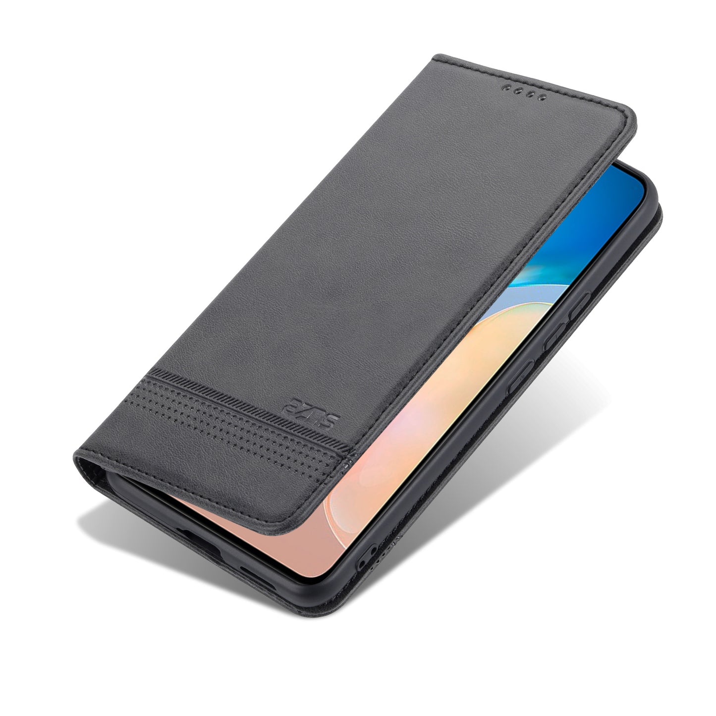 Vivo X70 Leather Wallet Case with Card Holder & Magnetic Closure