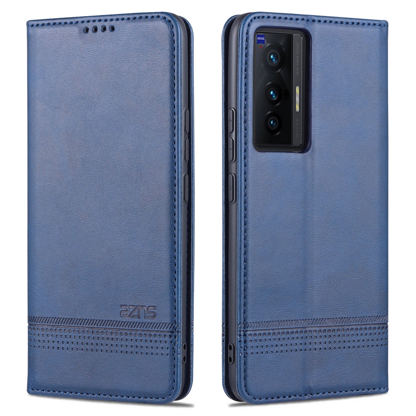 Vivo X70 Leather Wallet Case with Card Holder & Magnetic Closure