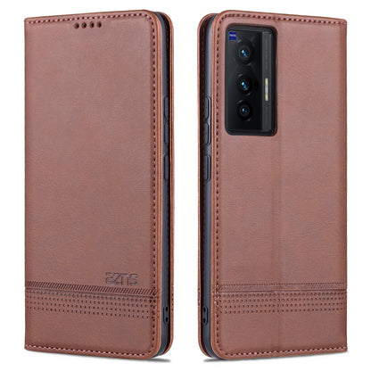 Vivo X70 Pro Leather Wallet Case with Card Holder & Magnetic Closure