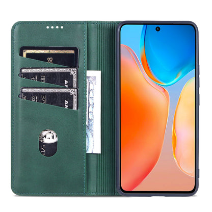 Vivo X70 Pro Leather Wallet Case with Card Holder & Magnetic Closure