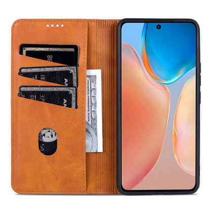 Vivo X70 Pro Leather Wallet Case with Card Holder & Magnetic Closure