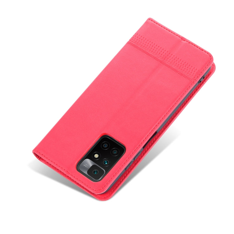 Xiaomi Redmi 10 Leather Wallet Case with Card Holder & Magnetic Closure