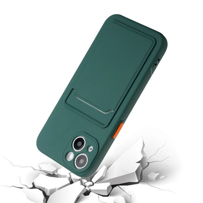 Apple iPhone 13 Mini Shockproof TPU Case with Card Holder - Durable & Lightweight Design