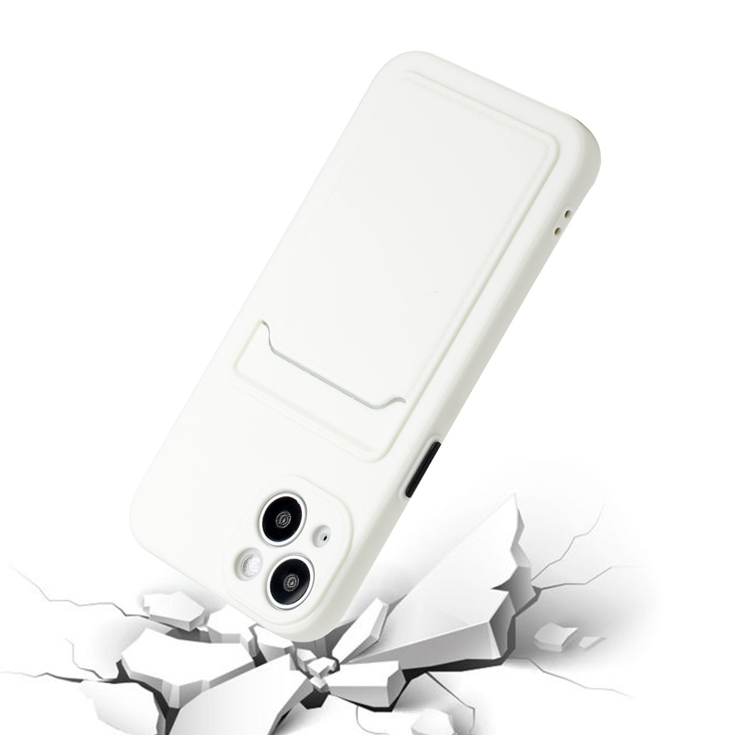 Apple iPhone 13 Mini Shockproof TPU Case with Card Holder - Durable & Lightweight Design