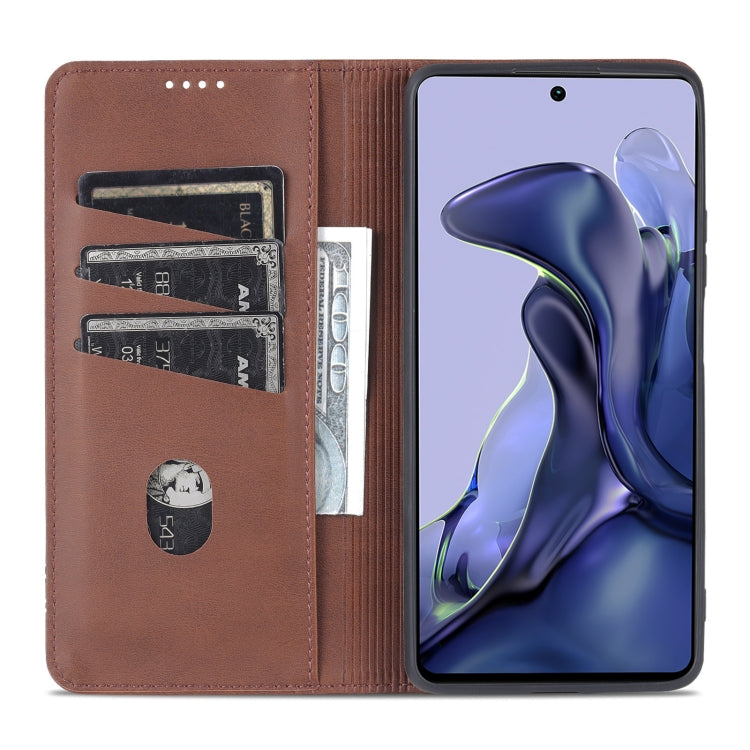 Xiaomi Mi 11T/11T Pro Leather Wallet Case with Card Holder & Magnetic Closure