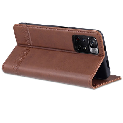 Xiaomi Redmi Note 11 Leather Wallet Case with Card Holder & Magnetic Closure