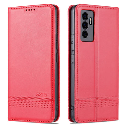 Vivo S10e/V23e Leather Wallet Case with Card Holder & Magnetic Closure