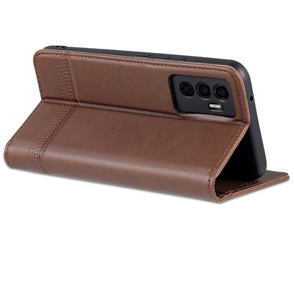 Vivo S10e/V23e Leather Wallet Case with Card Holder & Magnetic Closure