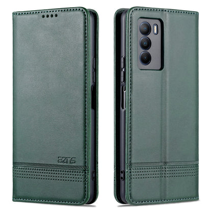 Vivo T1 Leather Wallet Case with Card Holder & Magnetic Closure