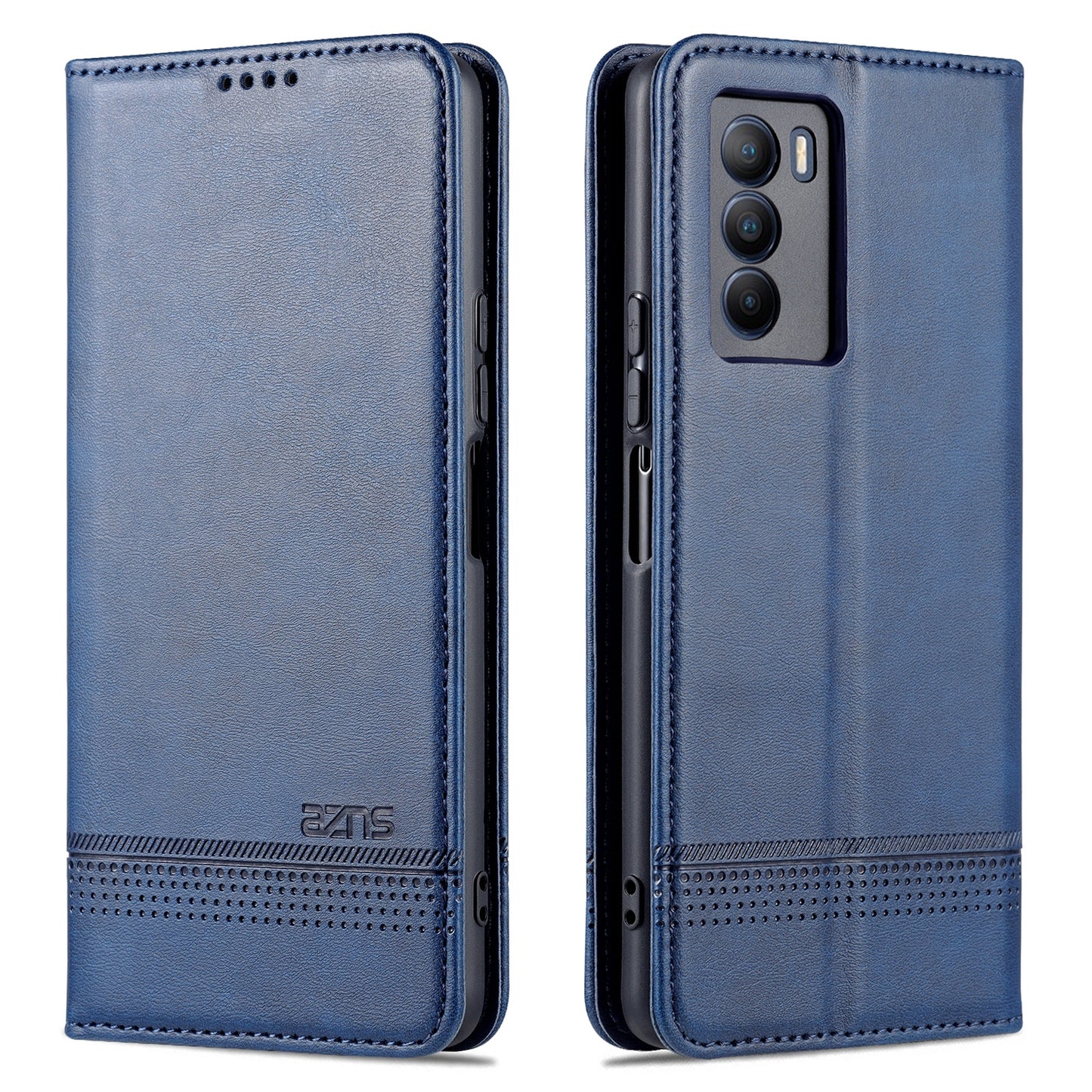 Vivo T1 Leather Wallet Case with Card Holder & Magnetic Closure