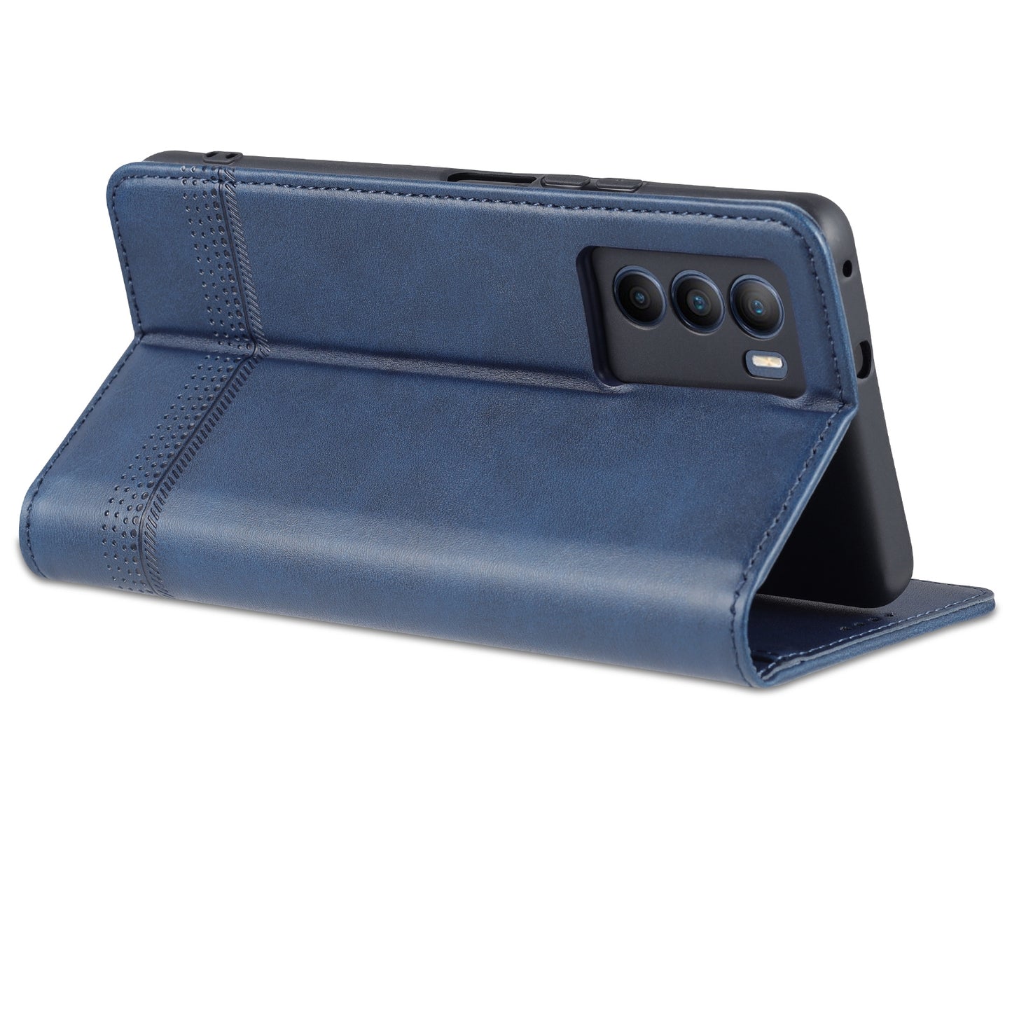 Vivo T1 Leather Wallet Case with Card Holder & Magnetic Closure