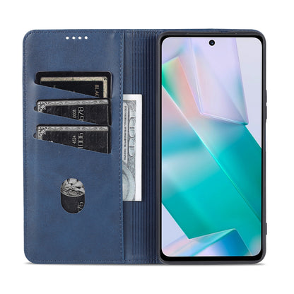 Vivo T1 Leather Wallet Case with Card Holder & Magnetic Closure