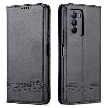 Vivo T1 Leather Wallet Case with Card Holder & Magnetic Closure