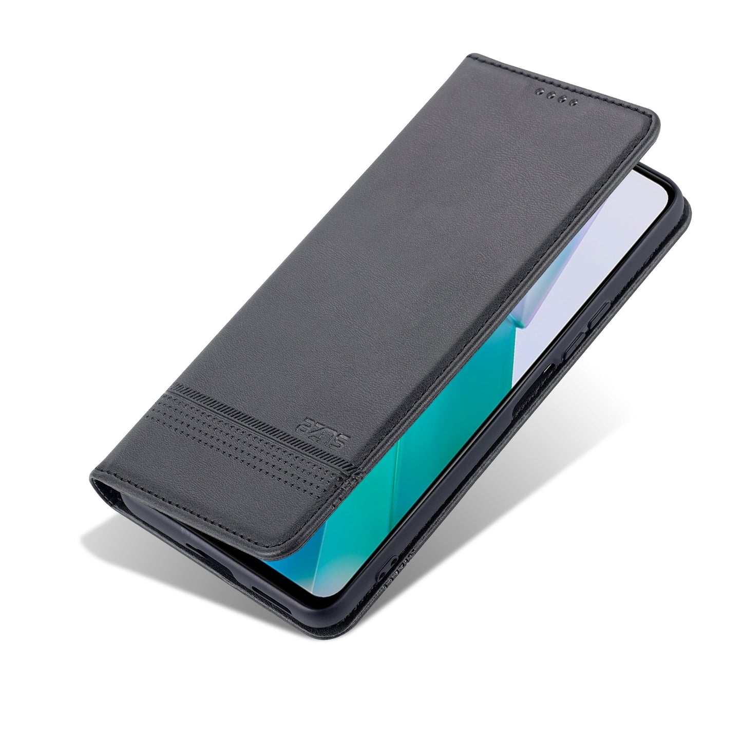 Vivo T1 Leather Wallet Case with Card Holder & Magnetic Closure