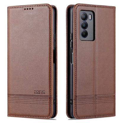 Vivo T1 Leather Wallet Case with Card Holder & Magnetic Closure