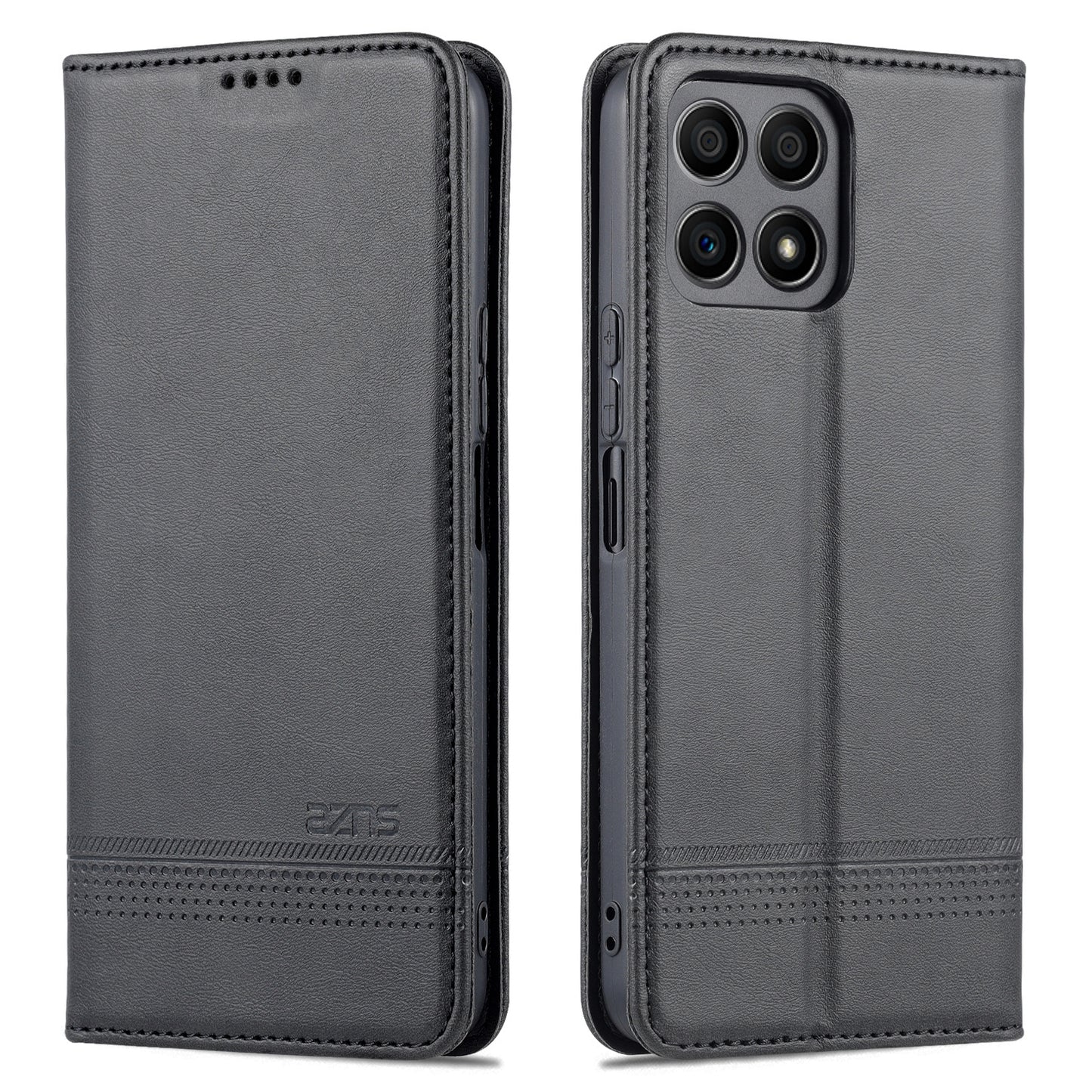 Honor X30i Leather Wallet Case with Card Holder & Magnetic Closure